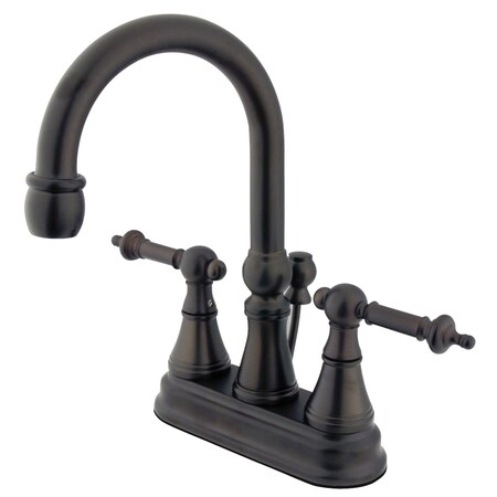 Kingston Brass 4" Centerset Bathroom Faucet, Oil Rubbed Bronze KS2615TL